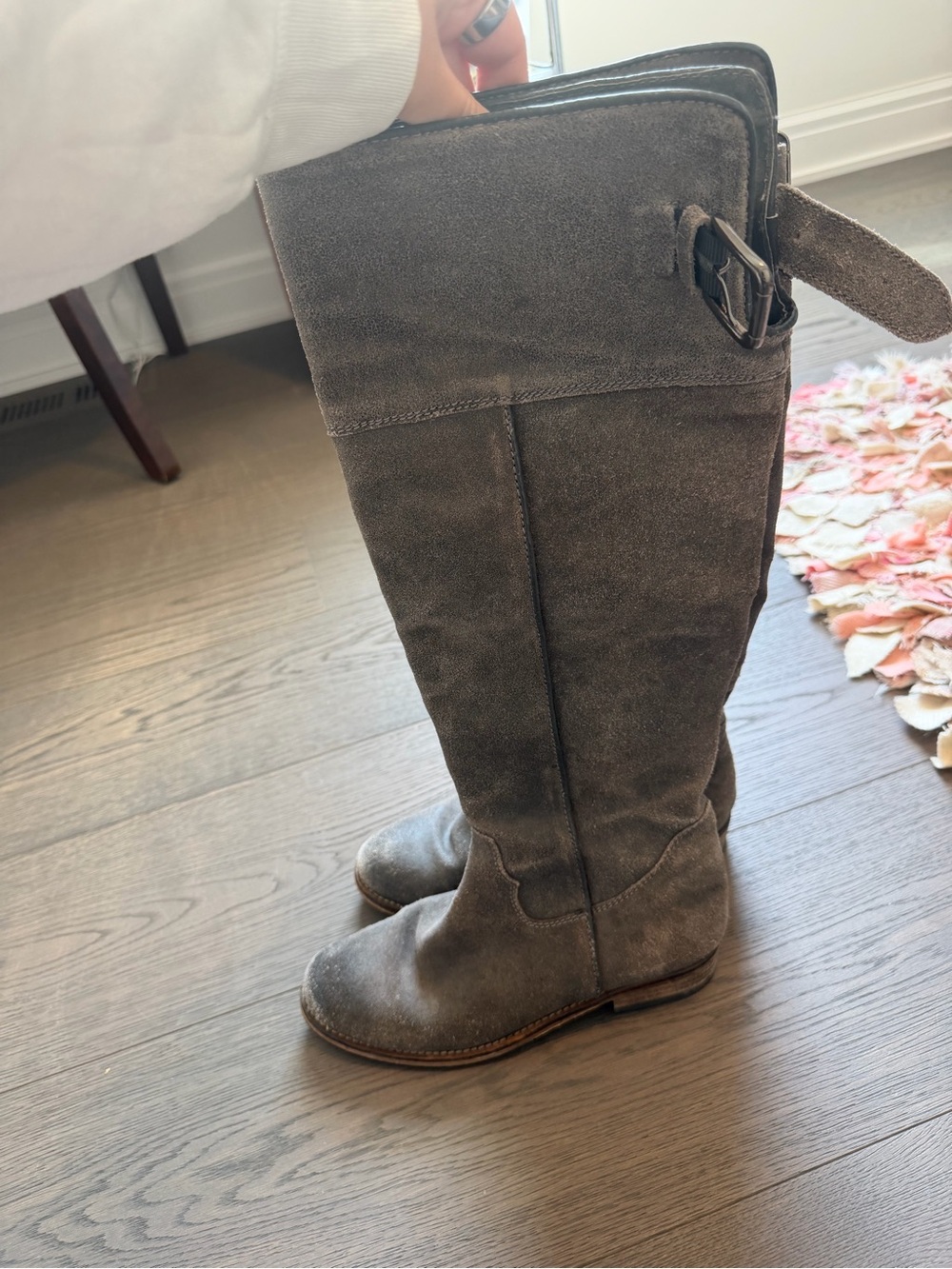 Jessica Simpson Gray Suede Over-the-Knee Boots